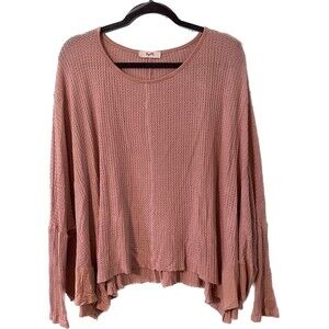 KyeMi | Blush Oversized Waffle Knit Sweater | Size Small